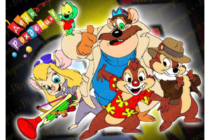 Вафельная картинка Чип и Дейл №4_фото Вафельная картинка Чип и Дейл №4