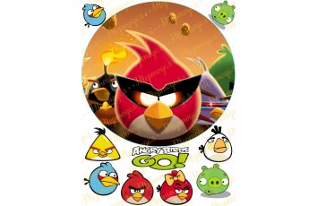 Вафельная картинка Angry Birds № 5