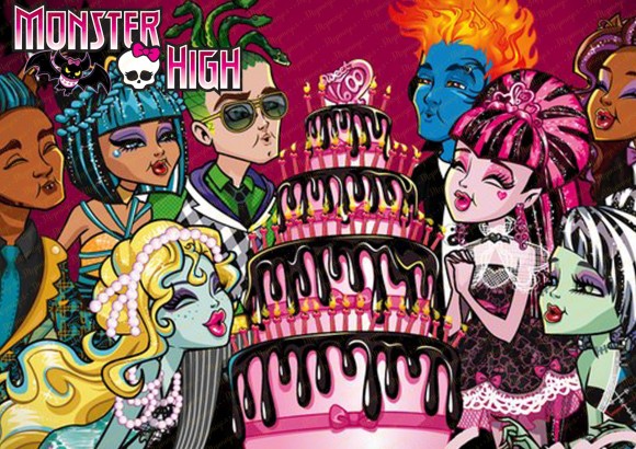 Съедобная картинка Монстер Хай №6 Monster High Купить вафельную или сахарную картинку Киев и Украина. Цена в интернет магазине Тортодел.