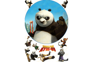 Съедобная картинка Панда Кунг-Фу №8_фото Съедобная картинка Панда Кунг-Фу №8
