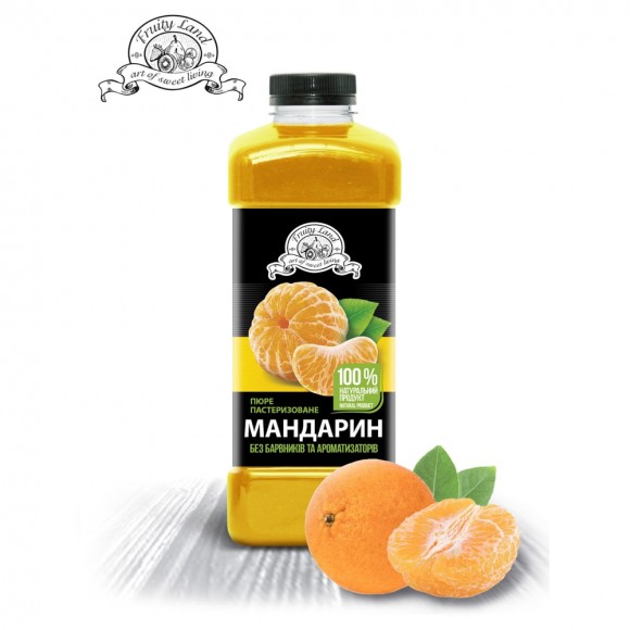 Мандарин пюре пастеризованное (1кг) Fruity Land