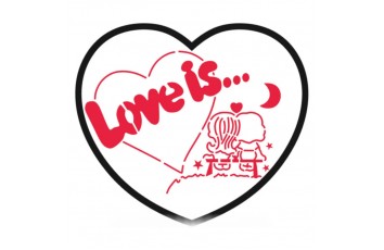 Трафарет + вырубка Love is №3_фото Трафарет + вырубка Love is №3