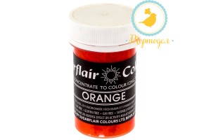 Краситель пастообразный SugarFlair ORANGE оранжевый_фото Краситель пастообразный SugarFlair ORANGE оранжевый