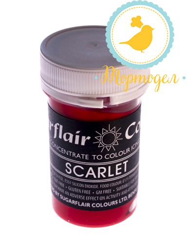 Краситель пастообразный SugarFlair SCARLET алый й. Купить в Киеве и Украине. Цена в интернет магазине Тортодел_фото Краситель пастообразный SugarFlair SCARLET алый й. Купить в Киеве и Украине. Цена в интернет магазине Тортодел