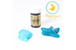 Краситель пастообразный SugarFlair Turquoise бирюзовый_фото Краситель пастообразный SugarFlair Turquoise бирюзовый