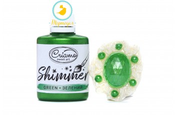 Краситель для поверхностей сверкающий Criamo Shimmer Зеленый 30 г