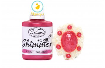 Краситель для поверхностей сверкающий Criamo Shimmer Розовый 30 г_фото Краситель для поверхностей сверкающий Criamo Shimmer Розовый 30 г