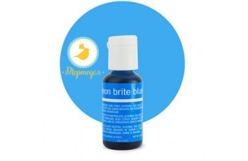 Гелевый краситель Chefmaster Liqua-Gel Neon Brite Blue (электрик голубой) 21 г._фото Гелевый краситель Chefmaster Liqua-Gel Neon Brite Blue (электрик голубой) 21 г.