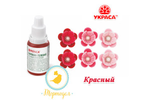 Краситель гелевый Украса красный 25 г._фото Краситель гелевый Украса красный 25 г.