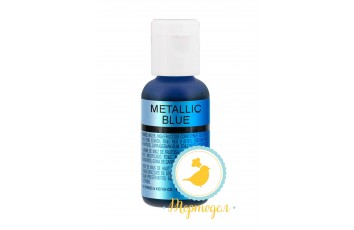 Краситель для аэрографа металлик Голубой Chefmaster 19 г._фото Краситель для аэрографа металлик Голубой Chefmaster 19 г.