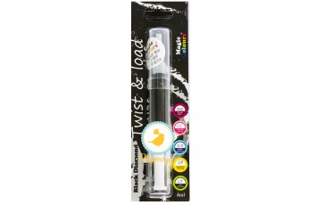 Краситель-блеск Черный (Black) с кисточкой Edible Glitter Brush