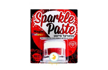 Паста-блеск для декора Красный (Red) Magic Colours(Мэджик Колорс)с металлическим оттенком Sparkle Paste(Спаркл Пэйст)-8г_фото Паста-блеск для декора Красный (Red) Magic Colours(Мэджик Колорс)с металлическим оттенком Sparkle Paste(Спаркл Пэйст)-8г