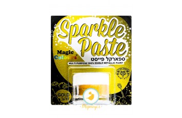 Паста-блеск для декора Золотой (Gold) Magic Colours(Мэджик Колорс)с металлическим оттенком Sparkle Paste(Спаркл Пэйст)-8г_фото Паста-блеск для декора Золотой (Gold) Magic Colours(Мэджик Колорс)с металлическим оттенком Sparkle Paste(Спаркл Пэйст)-8г