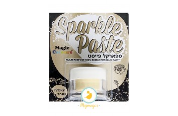 Паста-блеск для декора Слоновая кость (Ivory)Magic Colours(Мэджик Колорс)с металлическим оттенком Sparkle Paste(Спаркл Пэйст)-8г_фото Паста-блеск для декора Слоновая кость (Ivory)Magic Colours(Мэджик Колорс)с металлическим оттенком Sparkle Paste(Спаркл Пэйст)-8г