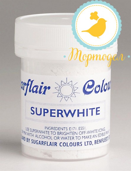 Краситель сухой SugarFlair Superwhite супербелый . Купить в Киеве,Харькове и Украине. Цена в интернет магазине Тортодел_фото Краситель сухой SugarFlair Superwhite супербелый . Купить в Киеве,Харькове и Украине. Цена в интернет магазине Тортодел