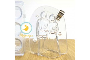 Поликарбонатная форма для шоколада Жених и Невеста 3D_фото Поликарбонатная форма для шоколада Жених и Невеста 3D