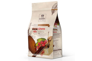 Шоколад молочный Cacao Barry Ghana 40 % - 1 кг оригинальная упаковка (CHM-P40GHA-E1-U68)