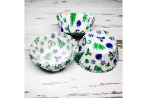 Форма для кексов Новый год №11 50х30 50шт.(зимняя сказка)