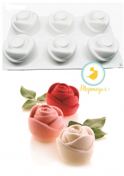 Форма силиконовая для евродесертов Rosa.Купить в Киеве,Харькове и Украине по лучшей цене в интернет магазине Тортодел