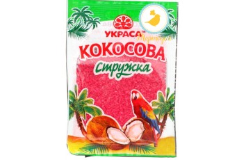 Кокосовая стружка Вишневая 25г_фото Кокосовая стружка Вишневая 25г