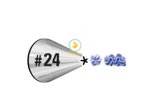 Насадка кондитерская закрытая звезда № 24