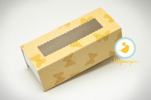 Коробка для Макаронс персиковые бабочки 141х59х49.Купить в Харькове,Киеве по лучшей цене в интернет- магазине Тортодел_фото Коробка для Макаронс персиковые бабочки 141х59х49.Купить в Харькове,Киеве по лучшей цене в интернет- магазине Тортодел