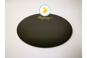 Подставка круглая для торта черная 25 см двп