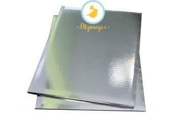Поднос прямоугольный 40х50 см сер/сер_фото Поднос прямоугольный 40х50 см сер/сер