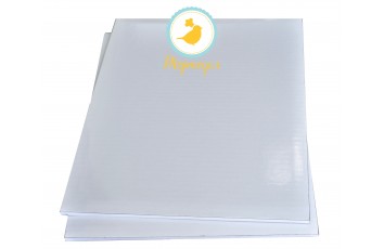 Поднос прямоугольный 30х40 см бел/бел_фото Поднос прямоугольный 30х40 см бел/бел