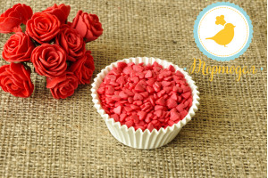 Сердечки красные Украса 100 г