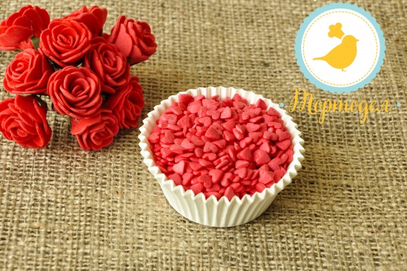 Сердечки красные Украса 50 г.Купить в Киеве,Харькове и Украине по лучшей цене в интернет магазине Тортодел_фото Сердечки красные Украса 50 г.Купить в Киеве,Харькове и Украине по лучшей цене в интернет магазине Тортодел
