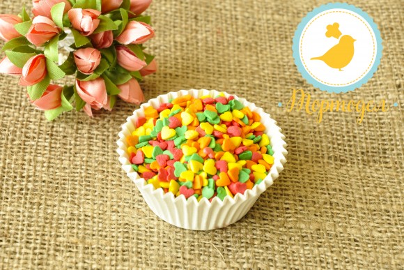 Сердечки ассорти Украса 100 г(желтое,зеленое,красное).Купить в Киеве,Харькове и Украине по лучшей цене в интернет магазине Тортодел_фото Сердечки ассорти Украса 100 г(желтое,зеленое,красное).Купить в Киеве,Харькове и Украине по лучшей цене в интернет магазине Тортодел