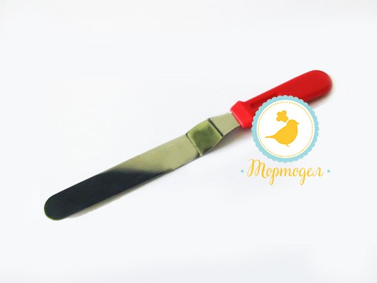 Шпатель кондитерский изогнутый 27 см (цветной).Купить в Киеве,Харькове и Украине по лучшей цене в интернет магазине Тортодел