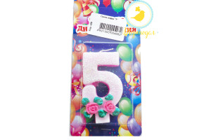 Свеча цифра "5"_фото Свеча цифра "5"