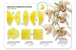Набор вырубок "Орхидея" Cymbidium из 8 единиц