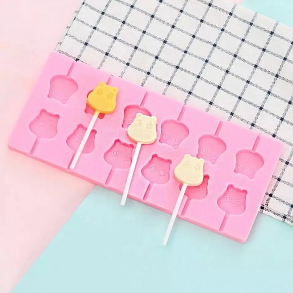 Форма силиконовая для леденцов Lolli Pop Муми Тролль из 12 шт + 20 палочек_фото Форма силиконовая для леденцов Lolli Pop Муми Тролль из 12 шт + 20 палочек