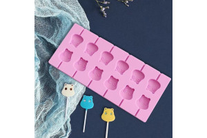 Форма силиконовая для леденцов Lolli Pop Муми Тролль из 12 шт + 20 палочек