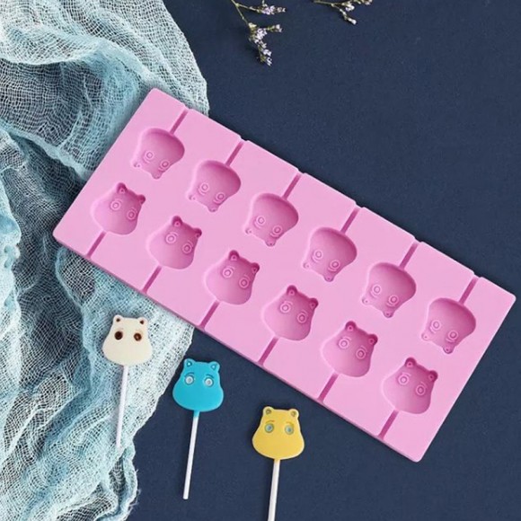 Форма силиконовая для леденцов Lolli Pop Муми Тролль из 12 шт + 20 палочек_фото Форма силиконовая для леденцов Lolli Pop Муми Тролль из 12 шт + 20 палочек