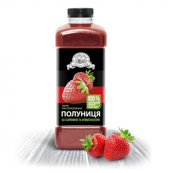 Клубника пюре пастеризованное (1кг) Fruity Land